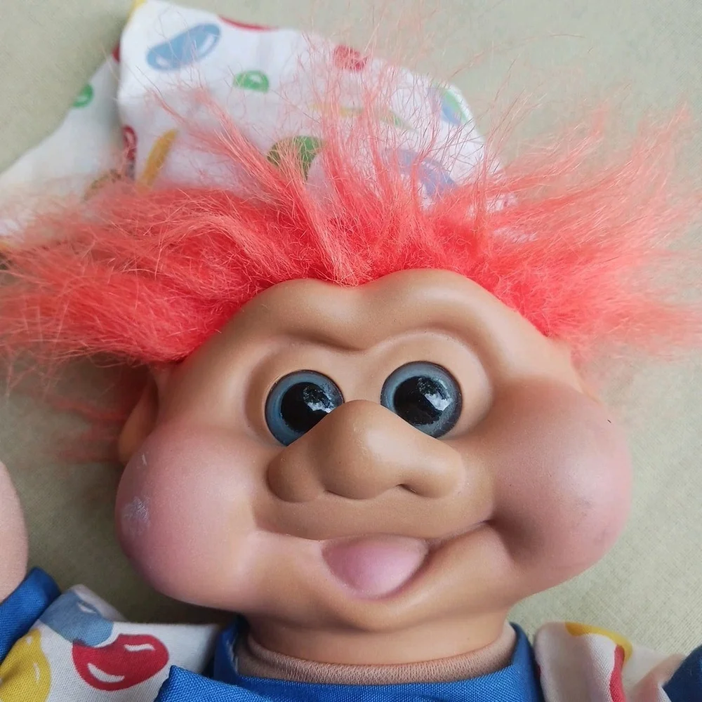 1991 Troll Plush Doll Multi Color